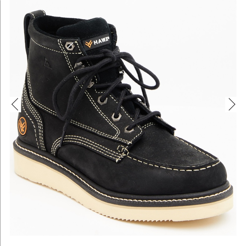 Hawx lace up Motorcycle Work boots. Size 9.5 New